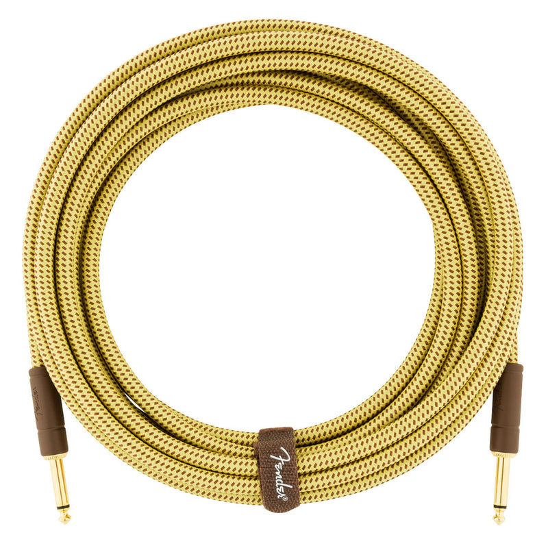 Cable Conexión Fender Deluxe Recto / Recto de 3 Mtrs - Tweed