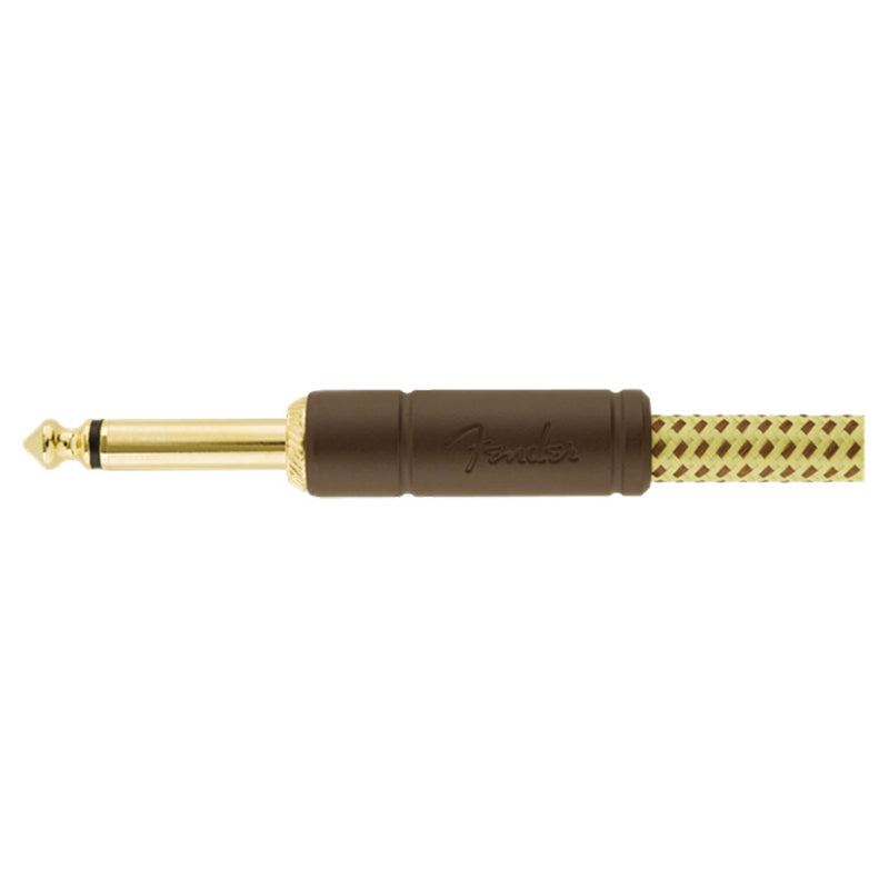 Cable Conexión Fender Deluxe Recto / Recto de 3 Mtrs - Tweed
