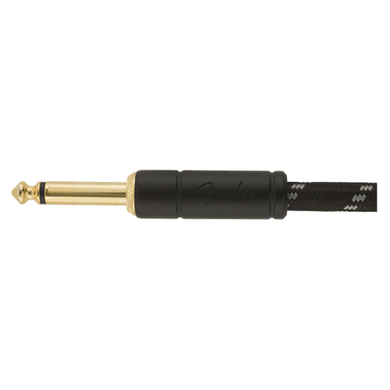 Cable Conexión Fender Deluxe de 15' 4.5 Mtrs Recto / Recto - Black Tweed