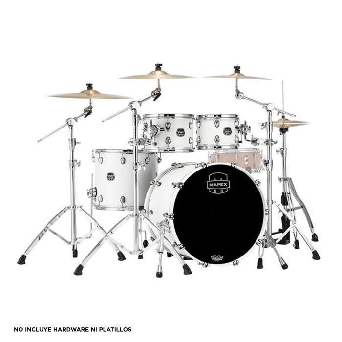 Batería Acústica Mapex Saturn Renew SR529XRM 4 Piezas - Standard Satin White 22" 10" 12" 16"