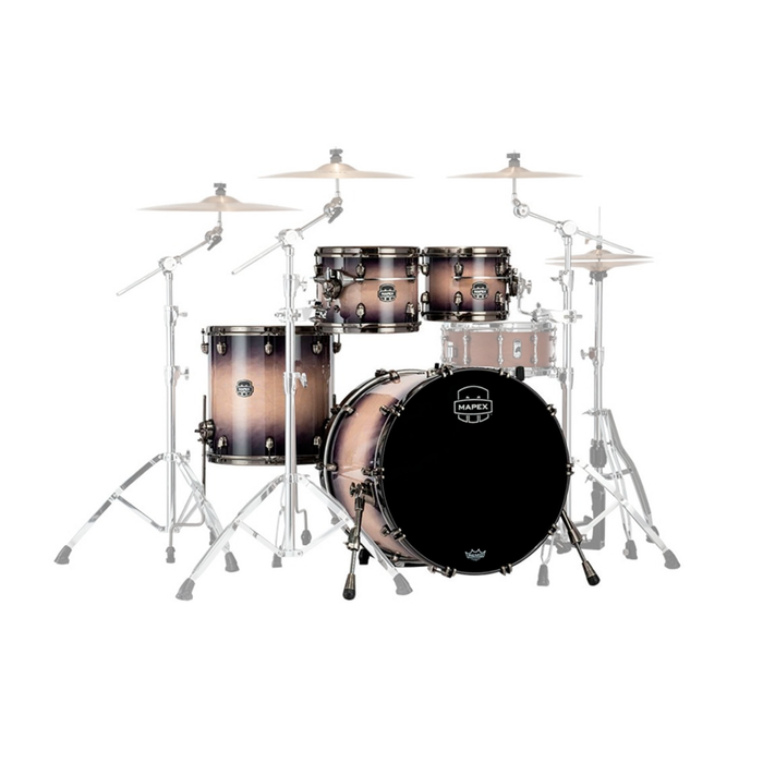 Batería Acústica Mapex Saturn Evolution SE529XMBPZ Shell Pack de 4 piezas - Exotic Violet Burst (NO INCLUYE HARDWARE NI PLATILLOS, NI TAROLA)