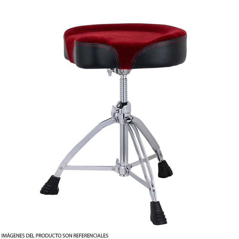 Banqueta para Batería Mapex T865SER Trono Asiento Tipo Moto - Rojo