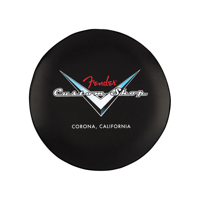 Banqueta Fender Custom Shop Chevron Logo - Black / Chrome
