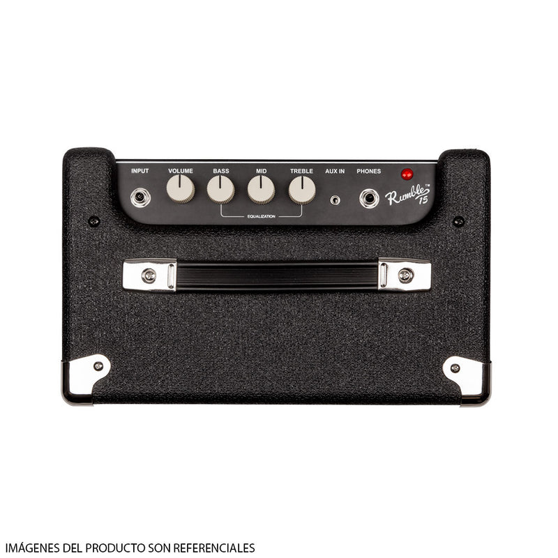 Amplificador para Bajo Fender Rumble™ 15 (V3) - Blacksilver (230V EUR)