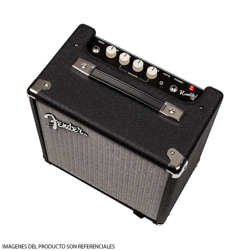 Amplificador para Bajo Fender Rumble™ 15 (V3) - Blacksilver (230V EUR)