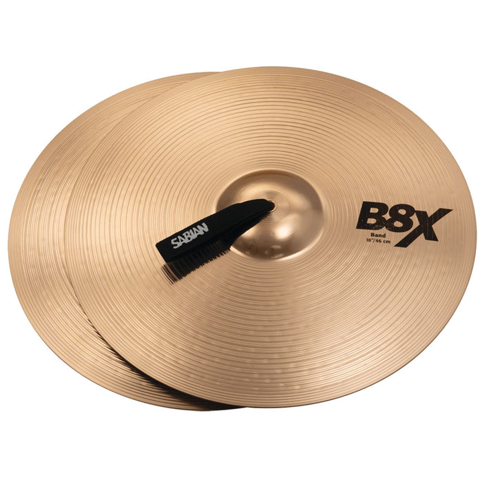 Platillos de mano Sabian Serie B8X para Banda de Marcha de 18" 41822X