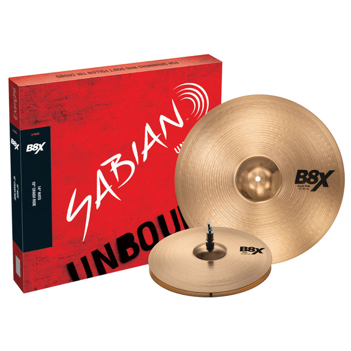 Pack de Platillos Sabian Serie B8X 14"H, 18"CR 45002X