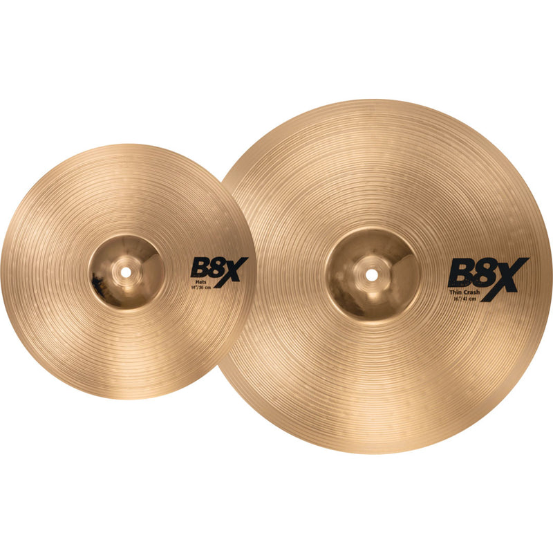 Pack de Platillos Sabian Serie B8X First Pack 45011X (14"H, 16"C)