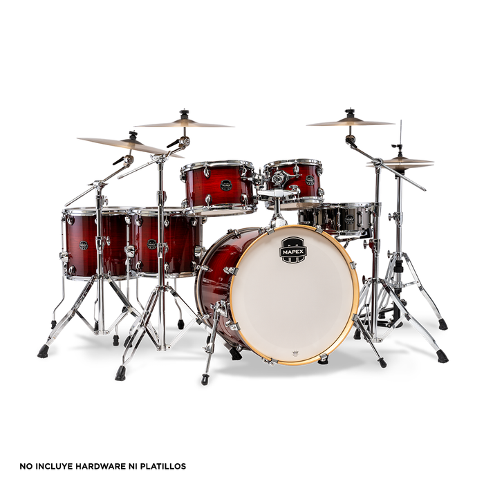 Batería Acústica Mapex Armory Studioease AR628SFUVNR 6 Piezas - Red Onyx Burst 22" 14" 16" 12" 10"