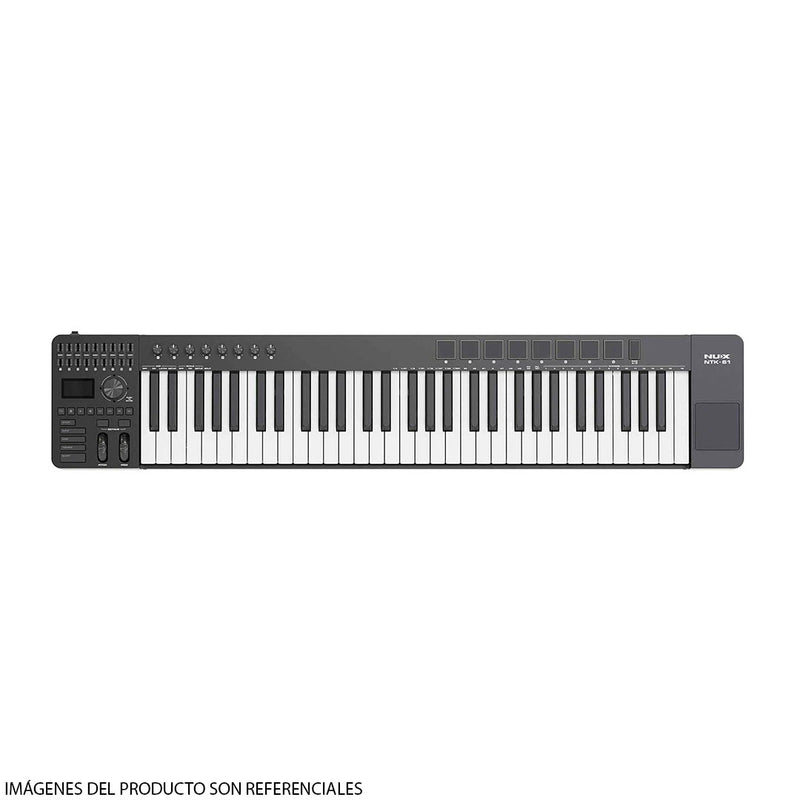 Controlador MIDI NUX NTK-61 de 61 Teclas