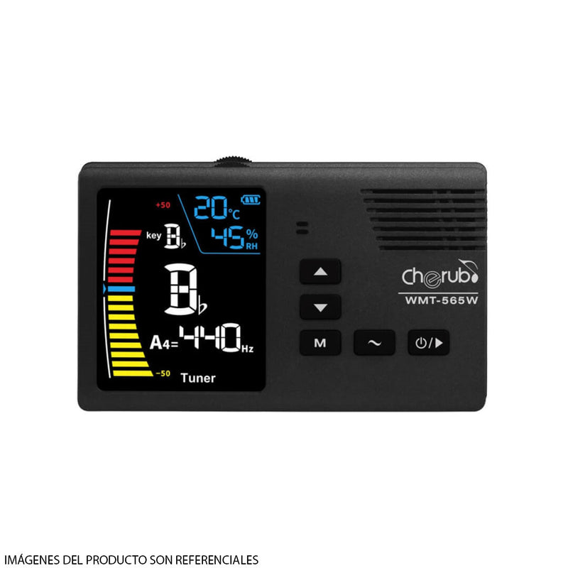 Afinador y Metrónomo Cherub WMT-565W para Instrumentos de Viento