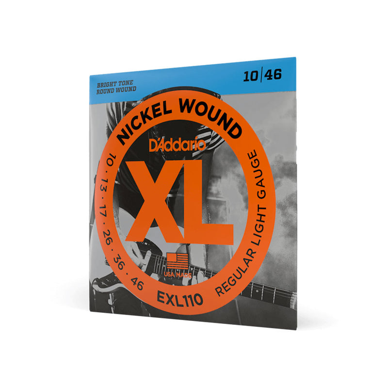 Cuerdas D'Addario para Guitarra Eléctrica EXL110 Nickel Wound Calibre 0.010 - 0.046