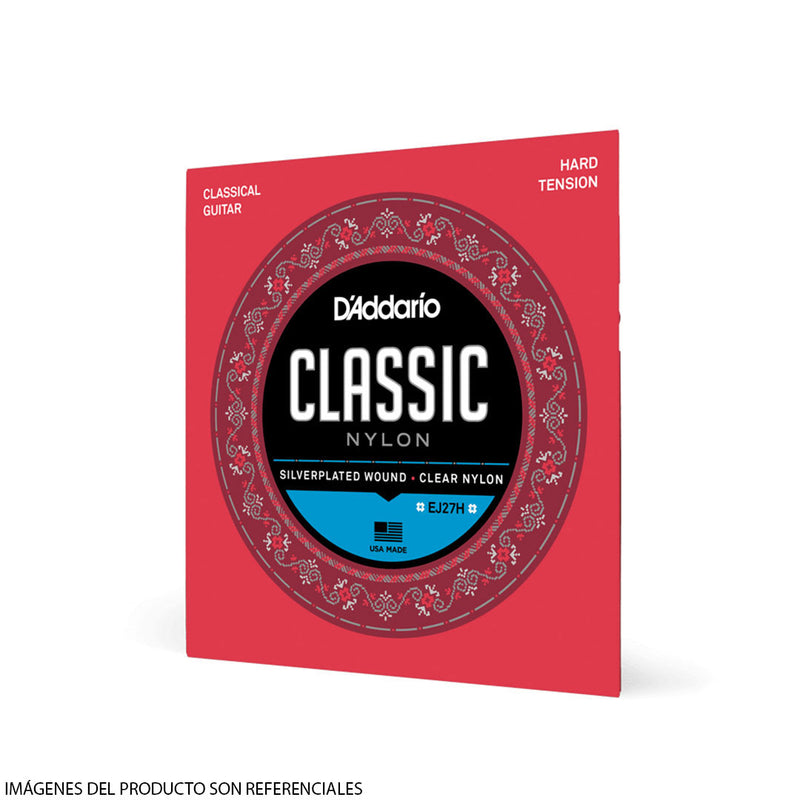 Cuerdas D'Addario para Guitarra Acústica EJ27H Classic Nylon Hard Tension