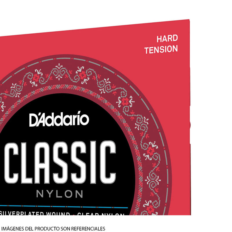 Cuerdas D'Addario para Guitarra Acústica EJ27H Classic Nylon Hard Tension