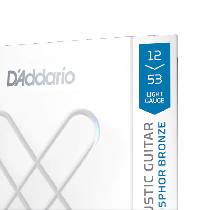 Cuerdas D'Addario para Guitarra Acústica XSAPB1253 Phosphor Bronze Calibre 0.012 - 0.053