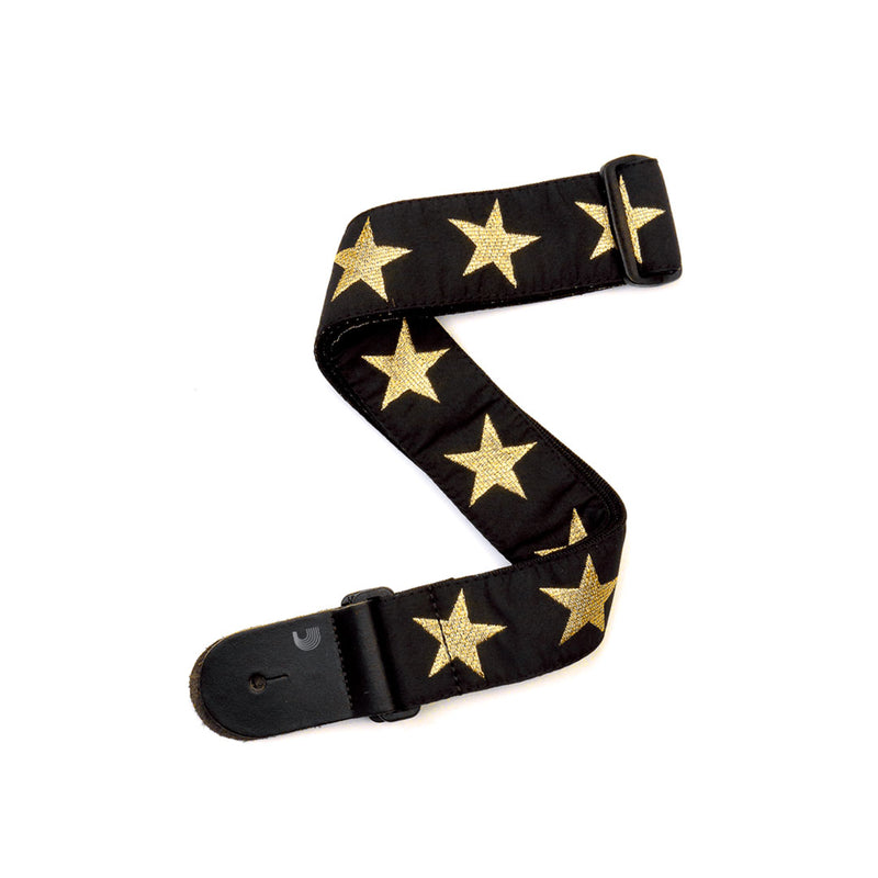 Correa Planet Waves 20T05 2'' Woven Guitar Strap - Gold Star