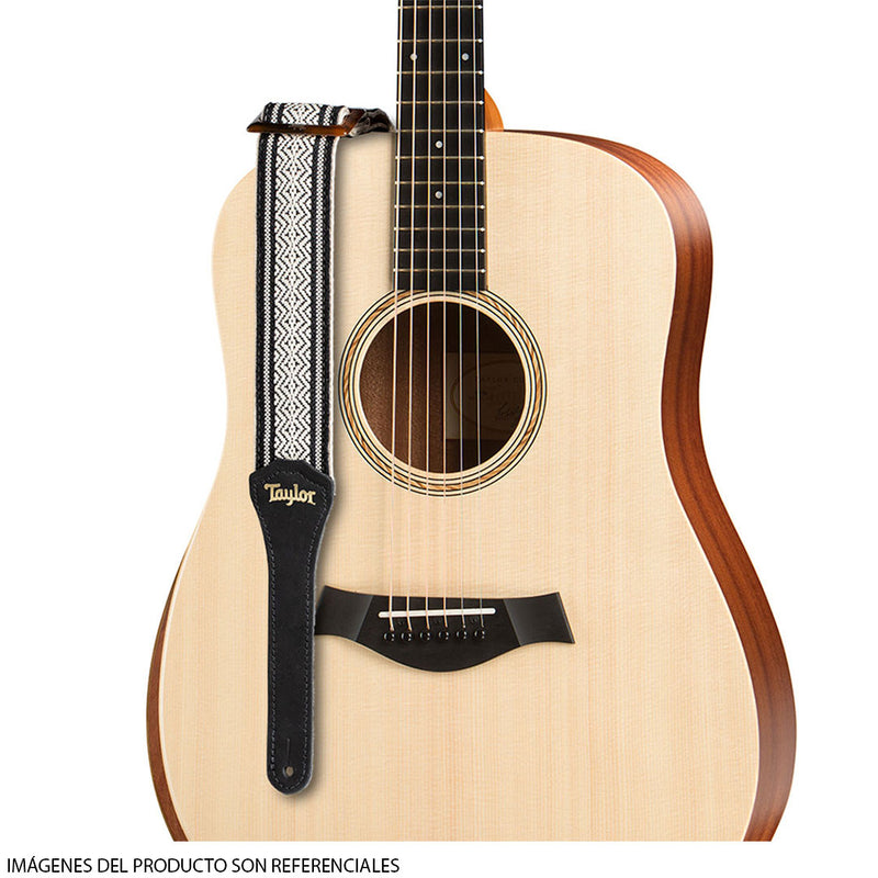 Correa para Guitarra Taylor Academy Algodón Jacquard de 2'' - Blanco/Negro (Modelo 4004-20)