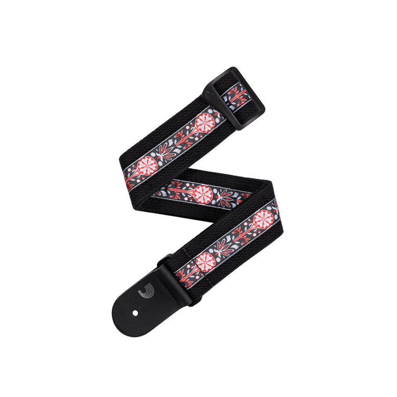 Correa para Guitarra D'addario Deluxe Cotton 50CT00-DX - Black