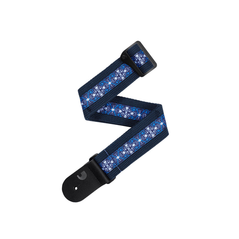 Correa para Guitarra D'addario Deluxe Cotton 50CT03-DX - Blue