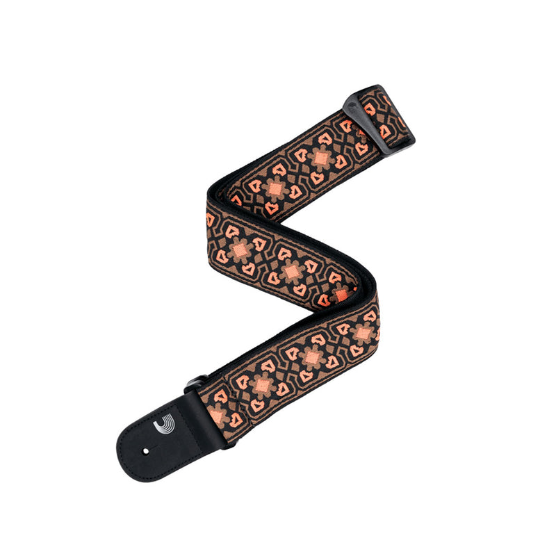 Correa para Guitarra D'addario Eco Guitar Straps 50RW02 - Brown & Orange
