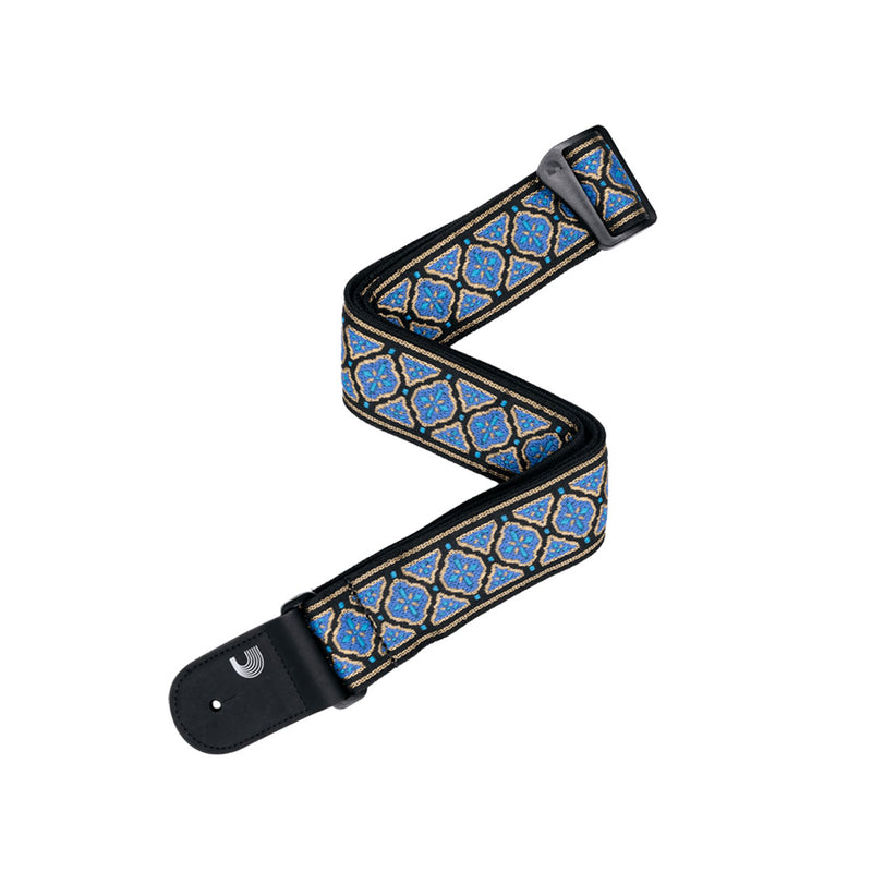 Correa para Guitarra D'addario Eco Guitar Straps 50RW04 - Blue & Gold