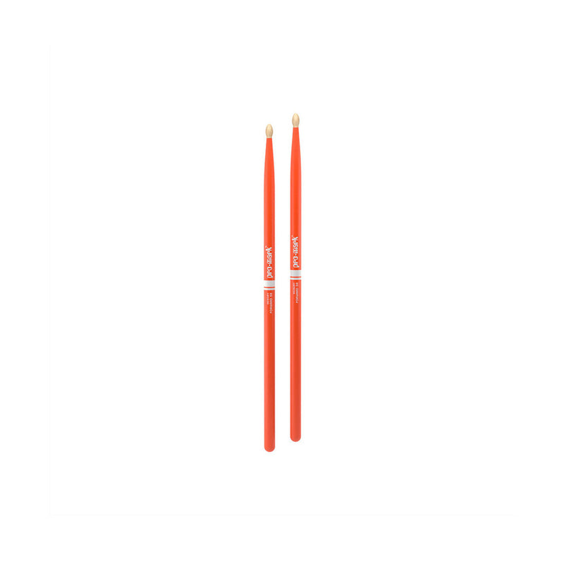 Baquetas Promark Classic Painted Forward 5A Punta de Madera TX5AW - Orange