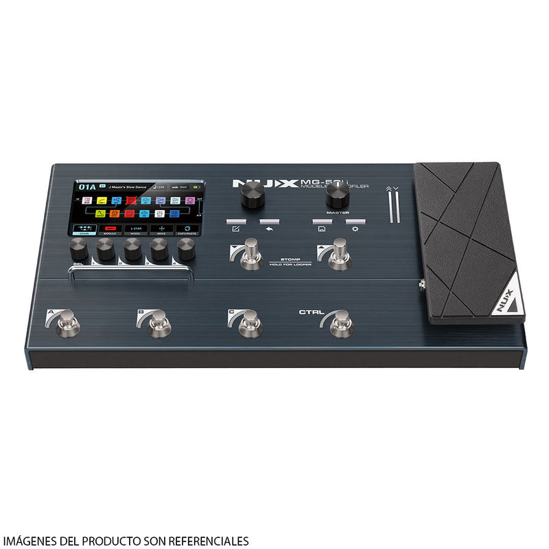 Pedalera Multiefecto y Modelador NUX MG-50Li - Blue