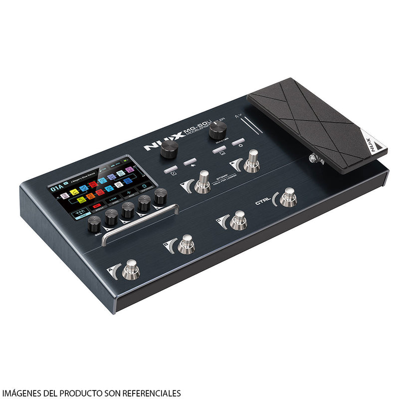 Pedalera Multiefecto y Modelador NUX MG-50Li - Blue
