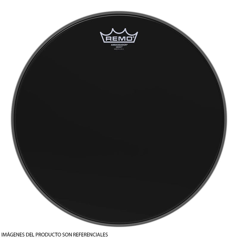 Parche Remo Ambassador Ebony ES-0014-00 de 14" - Negro