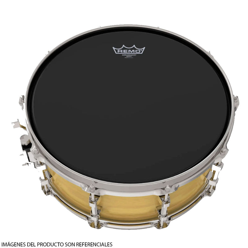 Parche Remo Ambassador Ebony ES-0014-00 de 14" - Negro