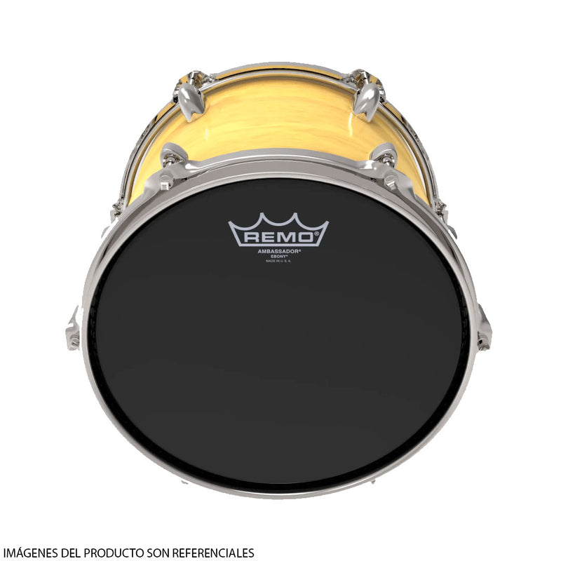 Parche Remo Ambassador Ebony ES-0014-00 de 14" - Negro