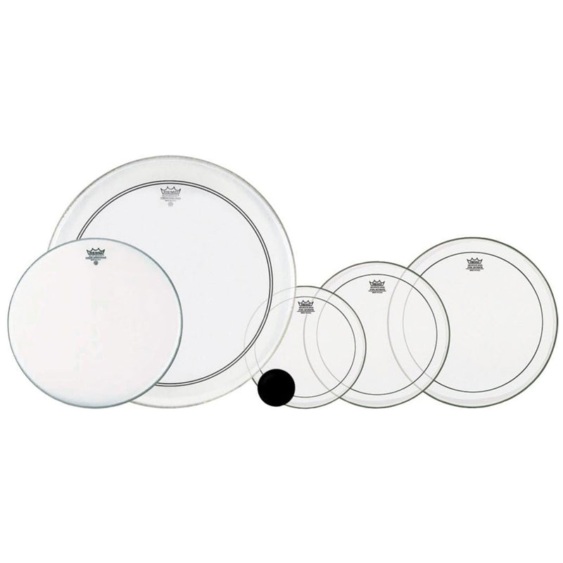 Pack de Parches Remo Propack PP-0260-PS con Pinstripe Clear de 10",12",14", Powerstroke 3 Clear de 22" (Bombo) y Ambassador Coated de 14" (Tarola)