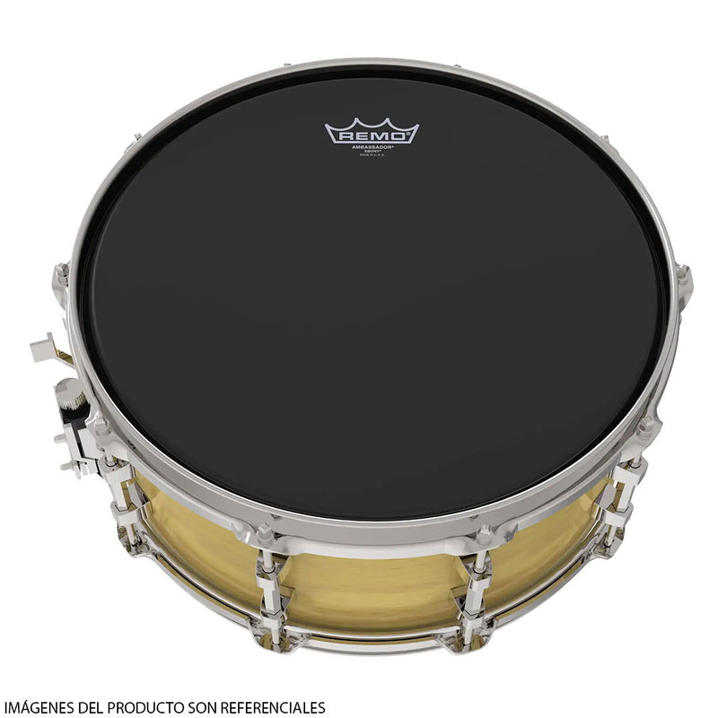 Parche Remo Ambassador Ebony ES-0015-00 Batter de 15" - Negro