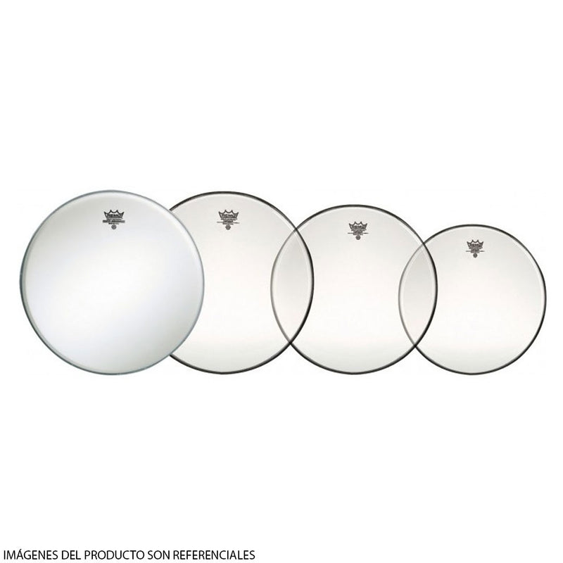 Pack de Parches Remo Propack PP-0240-BE con Emperor Clear de 10", 12", 14" y Ambassador Coated de 14"