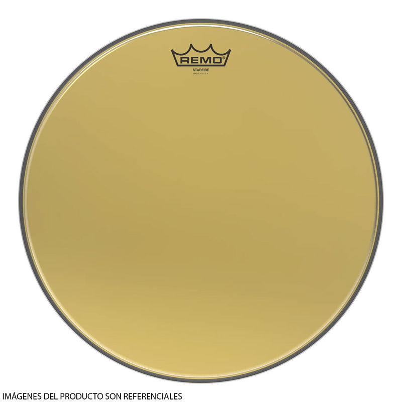 Parche Remo Ambassador Starfire Gold GD-0015-00 de 15" - Dorado