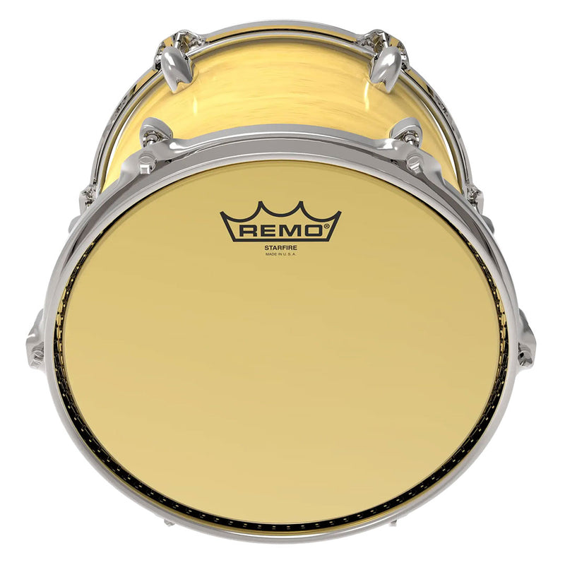 Parche Remo Ambassador Starfire Gold GD-0015-00 de 15" - Dorado
