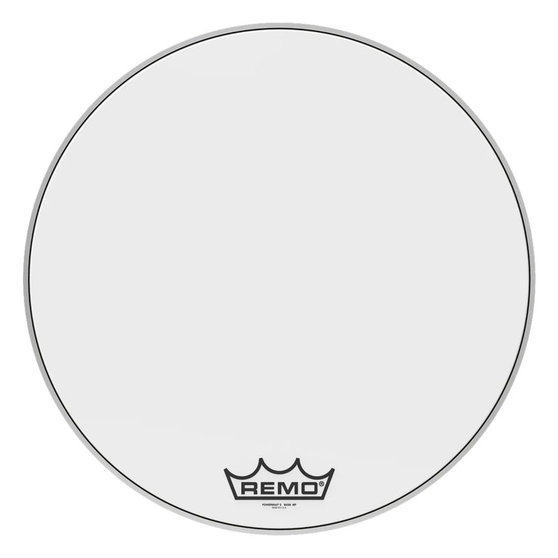 Parche Remo para Bombo Powermax Ultra White Crimplock Bass PM-2026-MP de 26”