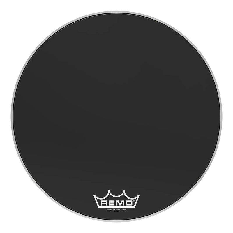 Parche Remo para Bombo Powermax 2 Ebony Crimplock Bass PM-2426-MP de 26”