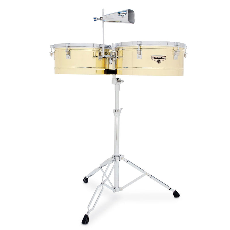 Timbales Latin Percusion Matador M257B de 14" y 15" - Dorado