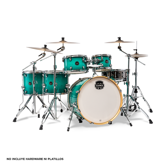 Batería Acústica Mapex Armory Studioease AR628SFUVJO 6 Piezas - Jade Stone Burst 22" 14" 16" 12" 10"