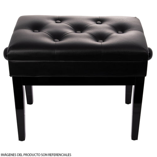 Banqueta para Piano Quik Lok PB/106 con Compartimento - Negro