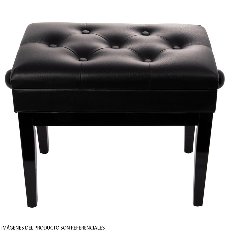 Banqueta para Piano Quik Lok PB/106 con Compartimento - Negro