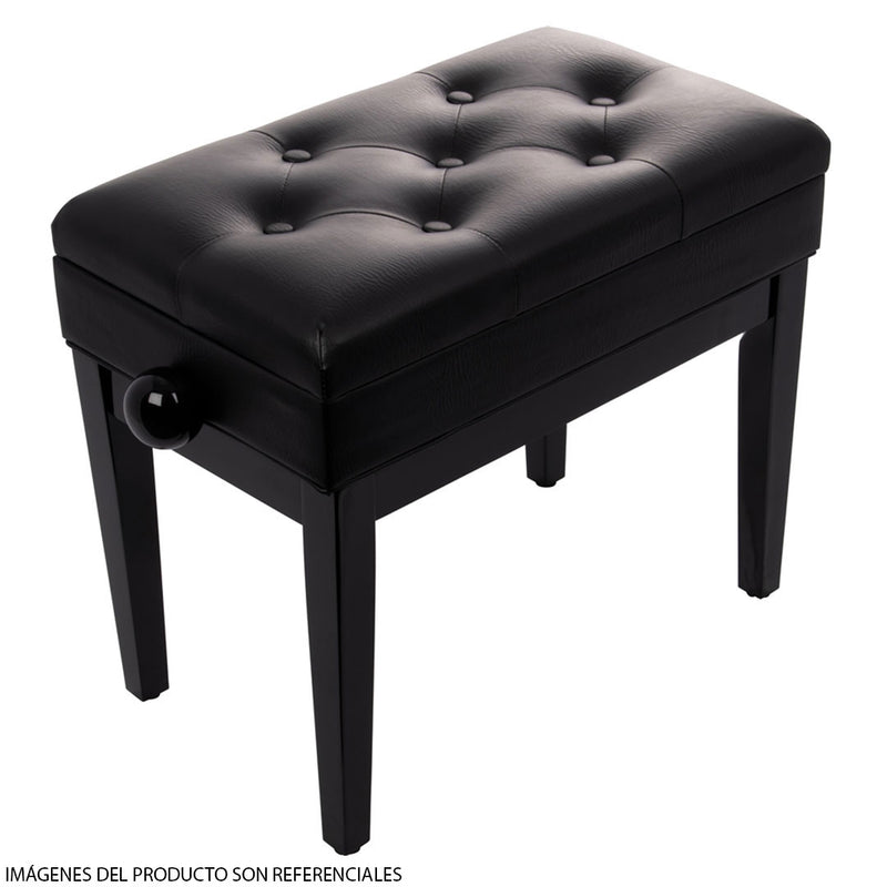 Banqueta para Piano Quik Lok PB/106 con Compartimento - Negro