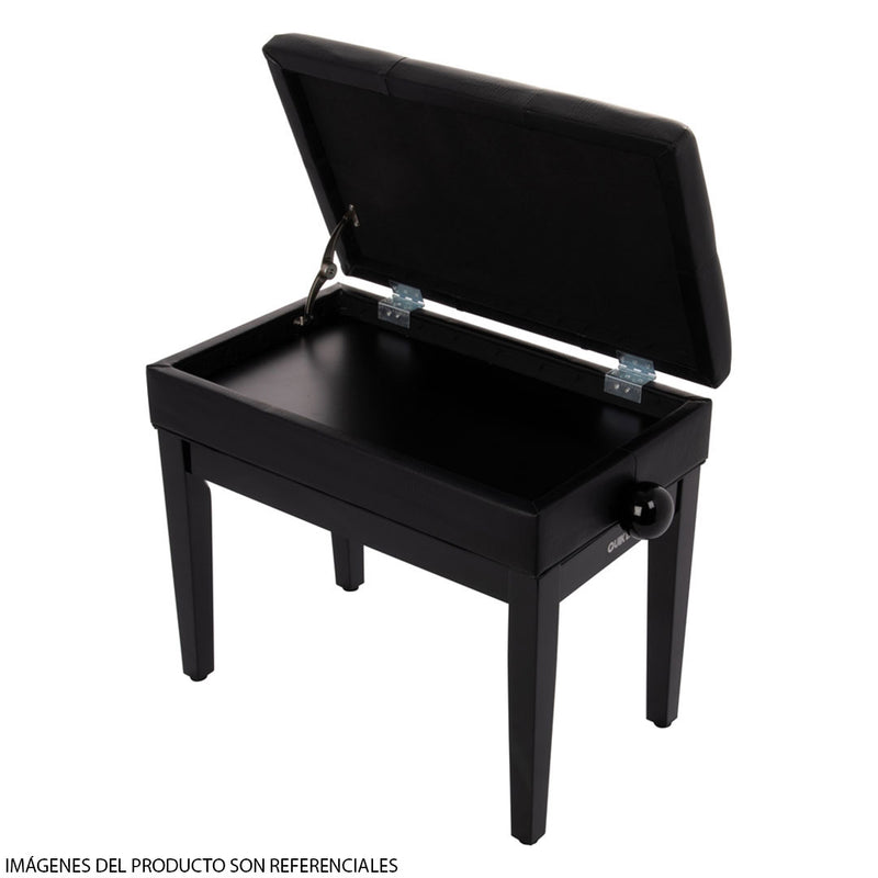 Banqueta para Piano Quik Lok PB/106 con Compartimento - Negro