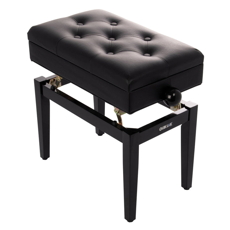 Banqueta para Piano Quik Lok PB/106 con compartimento - Negro