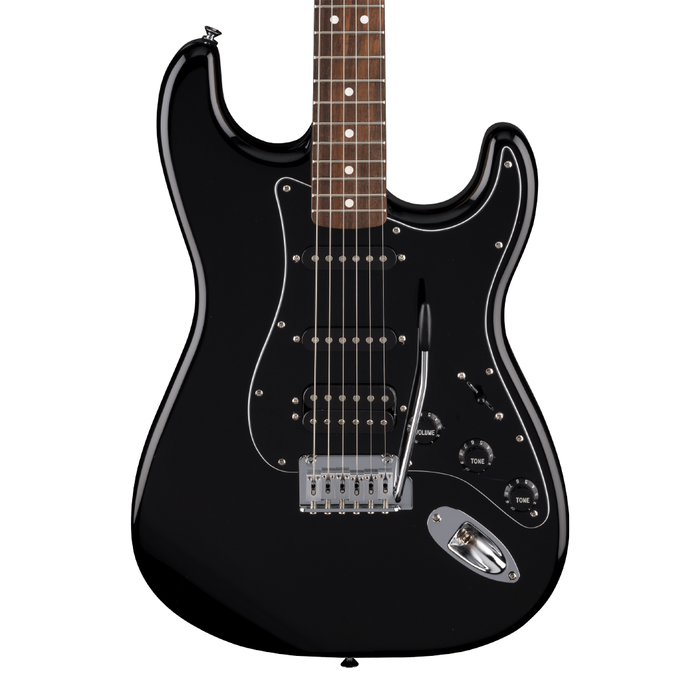 Guitarra Eléctrica Fender Standard Stratocaster HSS, diapasón de laurel - Black