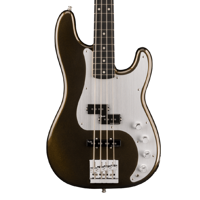 Bajo Eléctrico Fender American Ultra II Precision Bass con diapasón de Ébano - Texas Tea