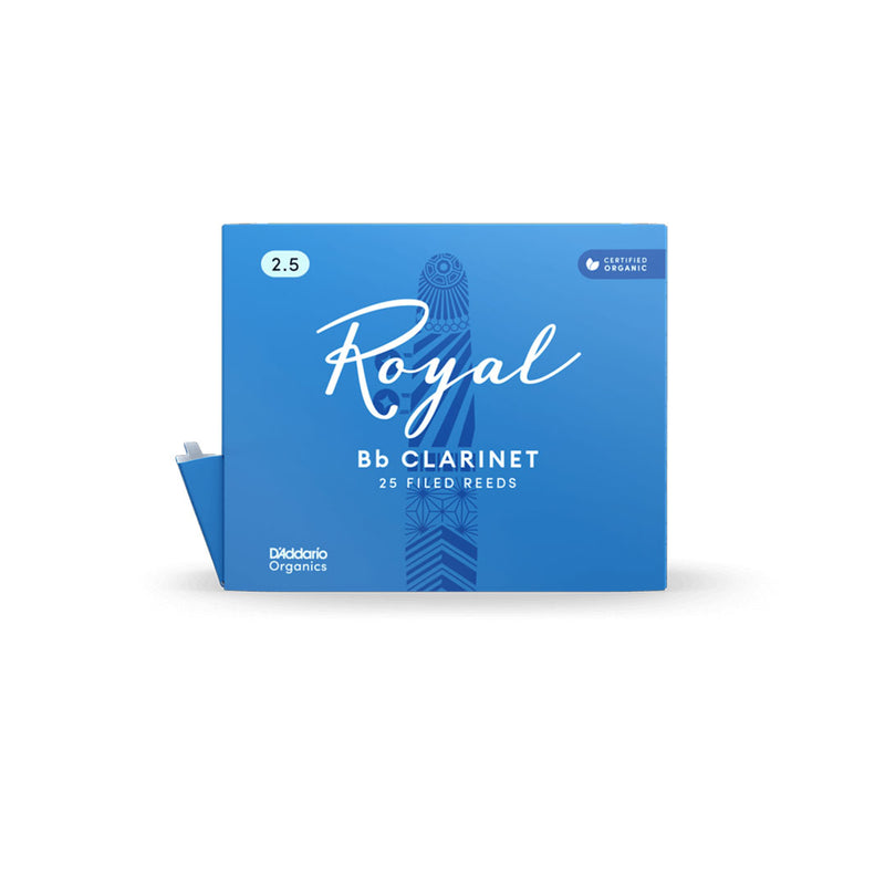 Pack de Cañas Rico Royal para Clarinete en Bb RCB0125-B25 de 2.5 ( unidad)