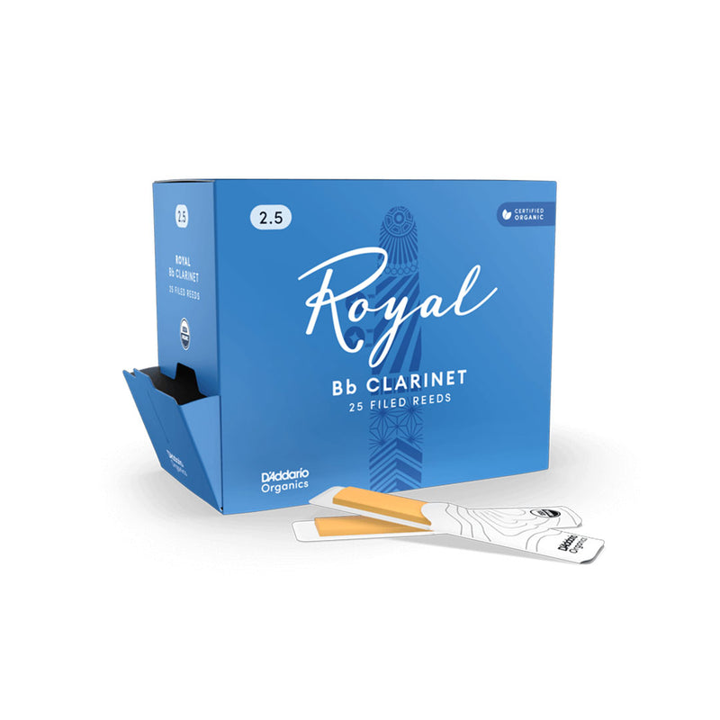 Pack de Cañas Rico Royal para Clarinete en Bb RCB0125-B25 de 2.5 ( unidad)
