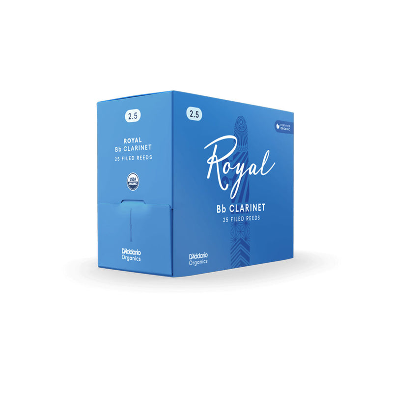 Pack de Cañas Rico Royal para Clarinete en Bb RCB0125-B25 de 2.5 ( unidad)